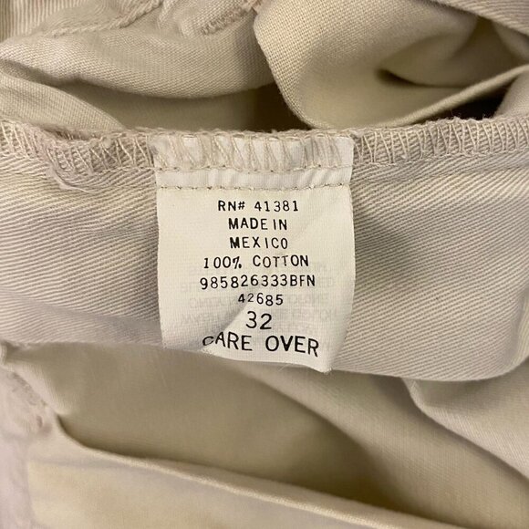 Polo Ralph Lauren Men's Chino Shorts Size 32 Ivory Cotton 8" Inseam Pockets EUC - Picture 16 of 16